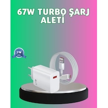 Flzdgnkr 67 Watt Güçlü Turbo Şarj Aleti Samsung Note 10 Note 20 Uyumlu