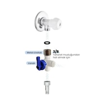 Aqua Bella Su Arıtma Şebeke Giriş Baglantı 3/8 Mini Küresel Vana