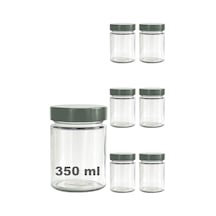 Afracam 350 Ml Kavanoz Metal Derin Kapaklı 350 Cc Şeffaf Reçel, Marmelat Cam Kavanoz Deep 6 Adet Gümüş Kapak Diğer