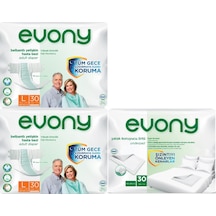 Evony Hasta Bezi Bel Bantlı L-büyük 60 Adet+yatak Koruyucu 30adet