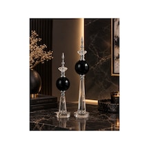 Krom Kristal Detaylı Metal Dekoratif Aksesuar