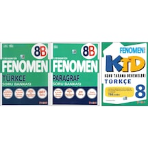 Fenomen 8. Sınıf 8b Türkçe+paragraf+türkçe Konu Tarama D. 3 Kitap