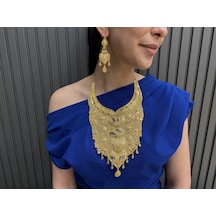 Geniş Hint Set - Plazer Gold Altın