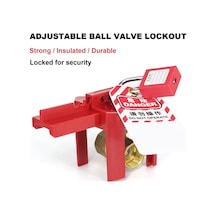 Küresel Vana Kilidi-1 X Küresel Vana Kilidi-kırmızı