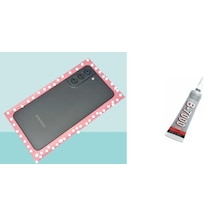 Samsung Galaxy S21 Fe Batarya Kapağı Kapak Kamera Gri