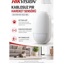 Hıkvısıon Ds-pdp15p-eg2-we Kablosuz Pet Pır Hareket Sensörü Alarm Dedektörü