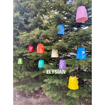 Ağaç Feneri 20Adet Rengarenk Bahçe Aydınlatma Teras Balkon Dekoru