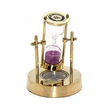 Pirinç Pusulalı Kum Saati Model 1