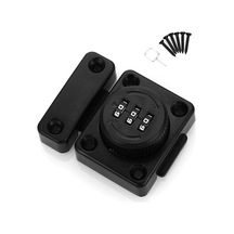 Fosenze Siyah Çinko Alaşımlı Anahtarsız 3-hane Kodlu Dolap, Çekmece, Gardırop Kilit Kolay Kurulum, Güvenli, Çok Yönlü Uyumlu