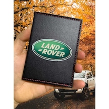 Land Rover Ruhsat Kabı Logolu Oto Ruhsat Kılıfı Vinleks Deri