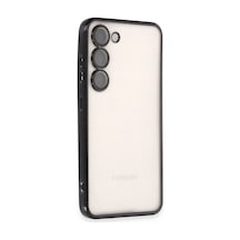 Samsung Samsung Uyumlu Galaxy S23 Plus Kılıf Razer Lensli Silikon - Siyah