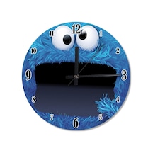 Kurabiye Canavarı Tasarım Duvar Saati (407626809) Çok Renkli