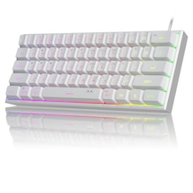 Magegee Ts91 61 Tuş Rgb Kablolu Beyaz Membran Türkçe Q Gaming Klavye