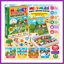 Bezos 1505 Magnet Hikaye Oluşturma - Mevsimler / +3 Yaş Bty