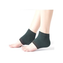 Qingmipy Yumuşak Silikon Topuk Koruyucu Çorap, Çatlak Önleyici, Uniseks, Yeşil, 1 Çift 34-45 Beden