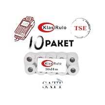 Klas Rulo Yazar Kasa&pos Rulosu 56mmx14metre 10 Paket 100 Adet