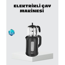 Sinbo Elektrikli Çay Makinesi 1.7 L Su Isıtıcı Ve Cam Demlikli Güvenli Kullanım