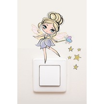 Priz Yıldız Perisi Çocuk Odası Dekoratif Priz Sticker