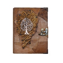 Deri Defter / Naturel - L