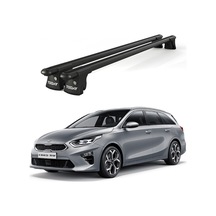 Trio-ıı Cee'd Kombi 2015 Ve Sonrası Uyumlu Siyah Kilitli Ara Atkı 120cm Port Bagaj Tavan Barı