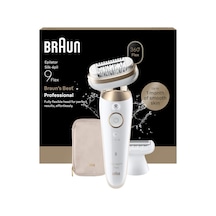 Kadınlar İçin Braun Silk Épil 9 Flex Epilatör, Kolay Epilasyon İçin 360 Esnek Başlık, Islak Ve Kuru, Uzun Ömürlü Pürüzsüz Cilt, Su Geçirmez - Dahil. Tıraş Ve Düzeltme Aparatı - 9-041 3d, Altın