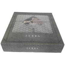 Zebra Casa Genova Yatak Örtüsü Takımı, Çift Kişilik Gri Renk