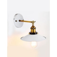 Riolight Retro Mafsallı Hareketli Başlık Metal Aplik Şapka Çapı: (545523236) Siyah