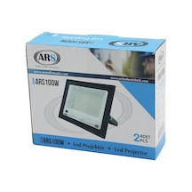 2pcs 100w Led Projektör 19x15.5cm Aydınlatma Açısı: 120 Derece 5