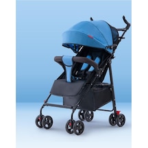 Harborstore Tek Elle Katlanabilir, Oturabilen Veya Yatabilen Bebek Arabası - Mavi - Wr0618103