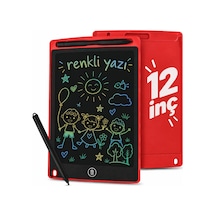 Flody 12 İnç Büyük Boy Renkli Yazı Dijital Çocuk Yazı Tahtası Grafik Çizim Tableti Lcd Ekran