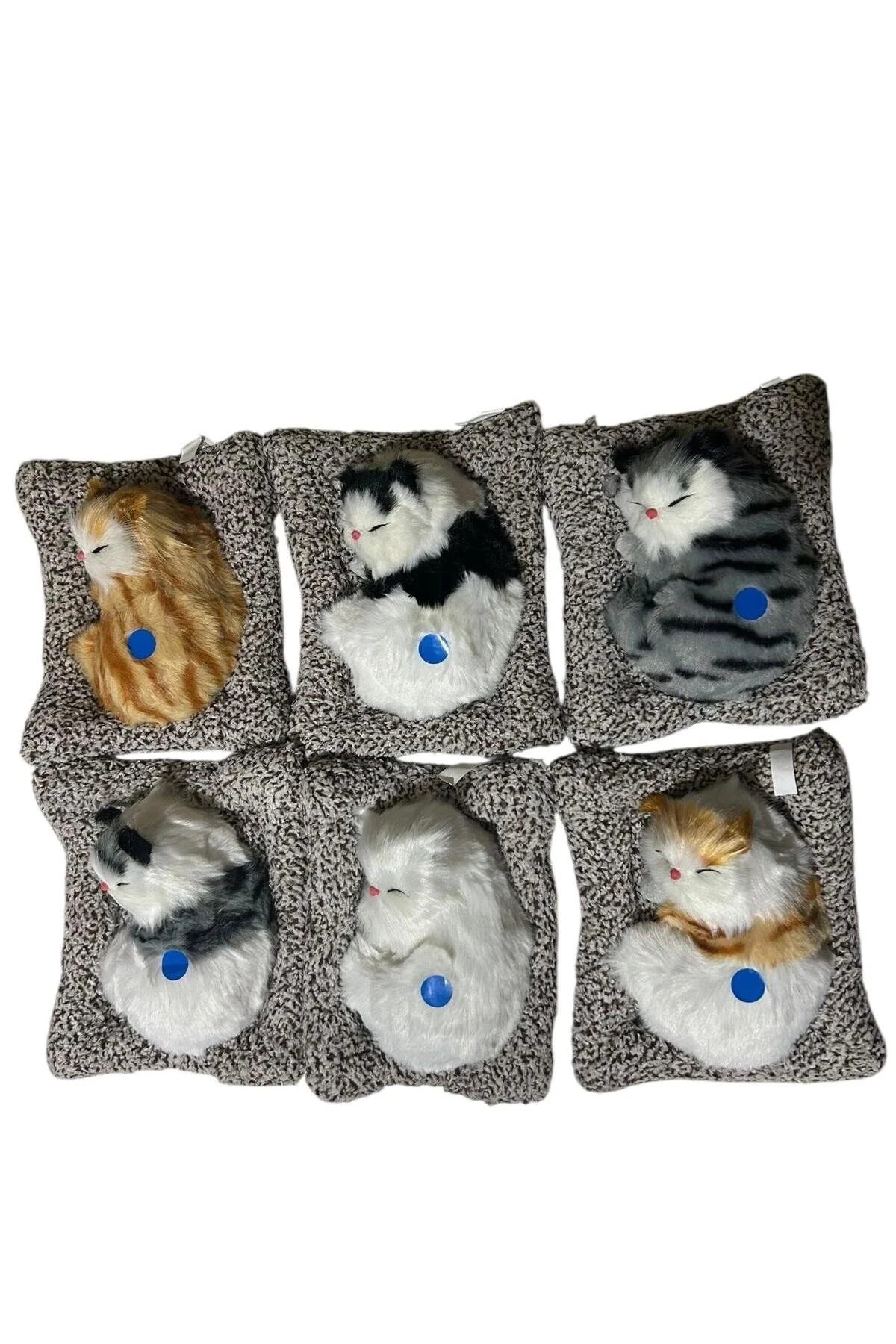 Sesli Uyuyan Kedi Miyavlayan Kedi Pelüş Uyuyan Kedi Karışık Gönderilir Çok Renkli