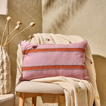 Soft Polina Kırlent - Pembe - 35x55 Cm Renkli