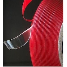 Çift Taraflı Montaj Bantı Silikonlu Şeffaf Tape 10 MM x 33mt
