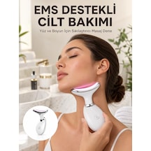 Cilt Yenileyici Şarjlı Güzellik Aleti Pozitif/negatif İyon Titreşimli Masaj Ve Kırmızı-mavi-yeşil Işıkla Yeni Nesil