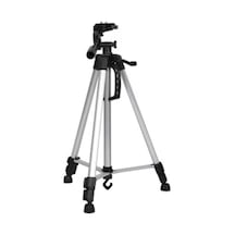 3366 Alüminyum Tripod 55ınç Profesyonel Kamera Tripod 140 Cm Telefon Tutucu Tripot, Gri Diğer