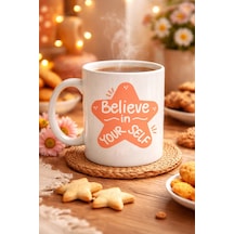 Buğz Believe İn Yourself Porselen Kupa Model 127 Motivasyon Mesajlı, Kahve & Çay Kupası, Sevdiklerine Anlamlı Hediye Diğer