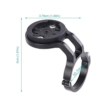 Novahub Alaşım Bisiklet Bilgisayarı Tutucu: Hafif, Dayanıklı, Evrensel Uyumlu - Siyah Siyah, Küçük Tasarım Siyah