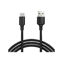 Vcom Cu252 Type-c To Usb 3m 15w 5v-3a Örgülü Şarj Kablosu