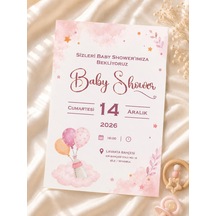 1000 Adet Ekonomik Baby Shower Davetiyesi Ve Zarf 05