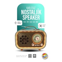 Renkli Aydınlatmalı Taşınabilir Nostaljik Bluetooth Hoparlör Usb Tf Aux Fm/am/sw Radyo
