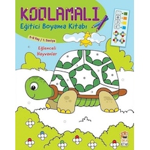 Eğlenceli Hayvanlar 5-6 Yaş-Kodlamalı Eğitici Boyama Kitabı-1.Seviye- Sincap Kitap