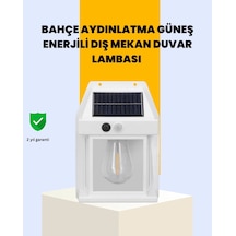 Buğz Sensörlü Solar Led Dış Duvar Aydınlatma