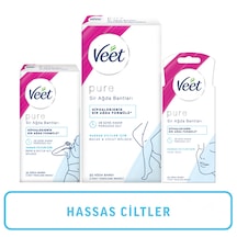 Veet Pure Yüze Özel 20'li + Bikini&Koltuk Altı Bölgesi 16'lı + Bacak & Vücut Bölgesi 20'li Ağda Bandı