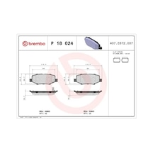 Dodge Nitro Arka Fren Balatasi 2007-2010 Brembo P18024