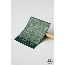 William Morris Flower Garden Deseni, Çerçevesiz Yüksek Kalite Duvar Afişi - Ev Dekorasyonu