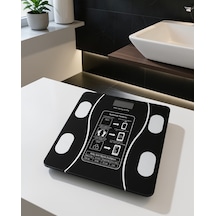 Akıllı Cam Tartı Bluetooth Destekli 180 Kg Kapasiteli Uczzbaskulsıyah-5
