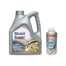 Mobil Super 3000 XE 5W-30 Motor Yağı 4 L + İnterwax Klima Temizleyici