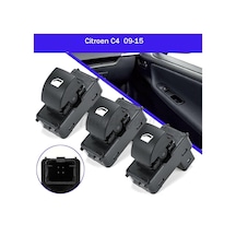 Citroen C4 Yolcu Cam Açma Düğme Takımı 3 Adet 2009-2015