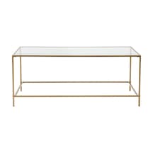 Flores Gold Metal Orta Sehpa