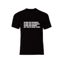 Toxıc Baskılı Tshirt SIYAH